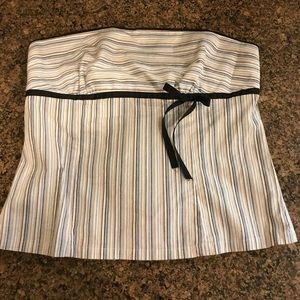 Strapless crop top